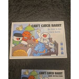 12699 Can't Catch Harry Card And Character Game 2-6 Players - An Odd 1s Out Game